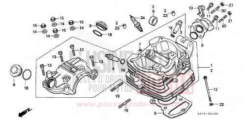 CYLINDER HEAD XL125SB de 1981
